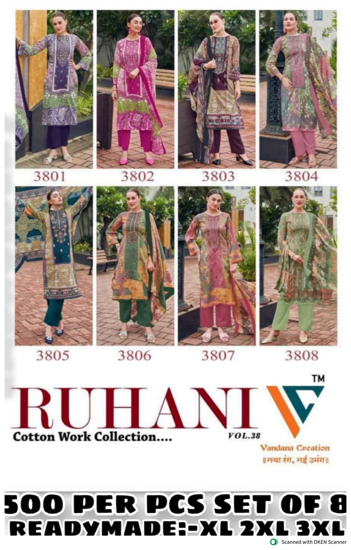 Ruhani Vol.38 Readymade Mix Cotton catalogue
