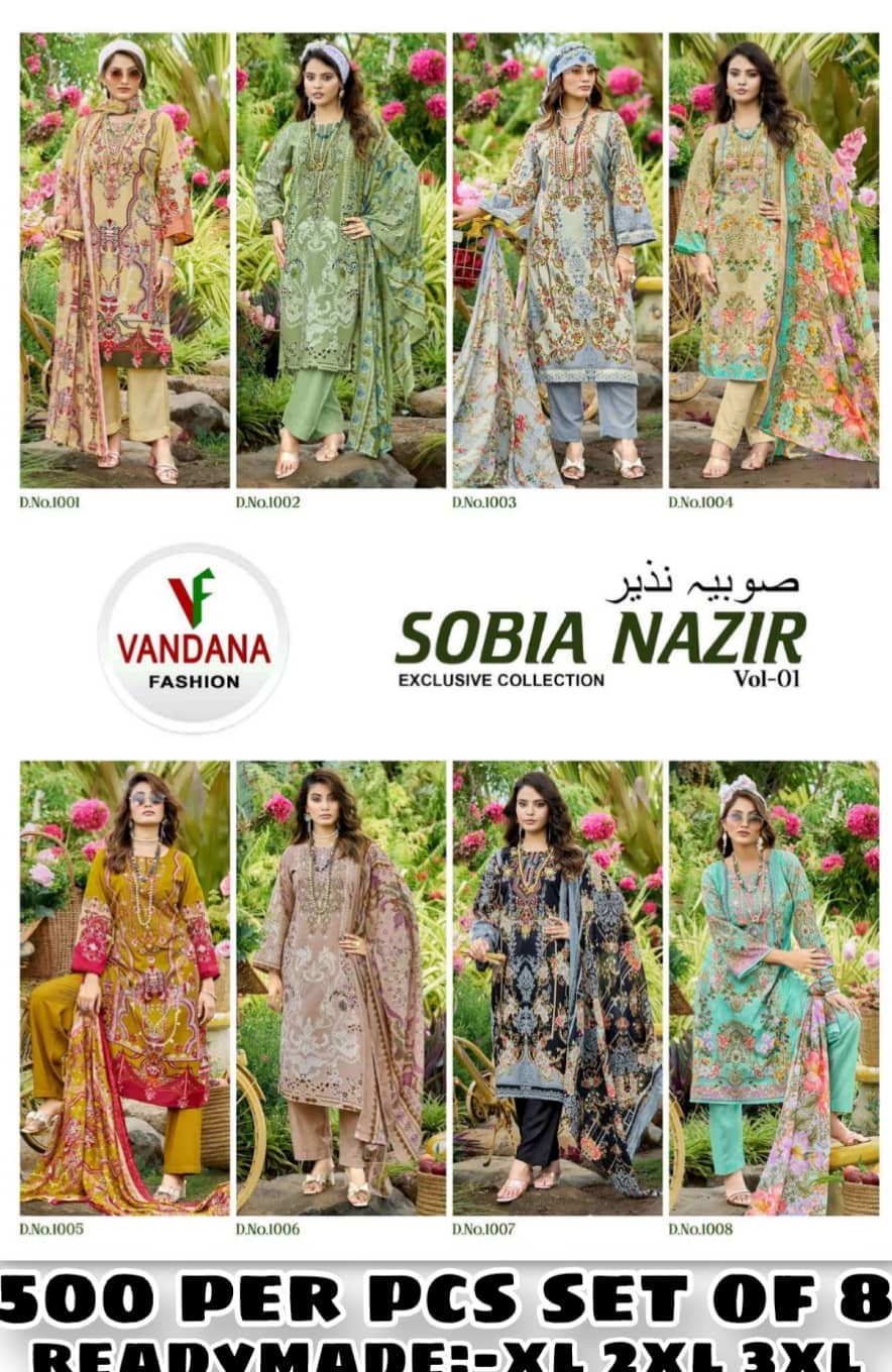 Sobia Nazir Vol.01 Readymade Mix Cotton catalogue