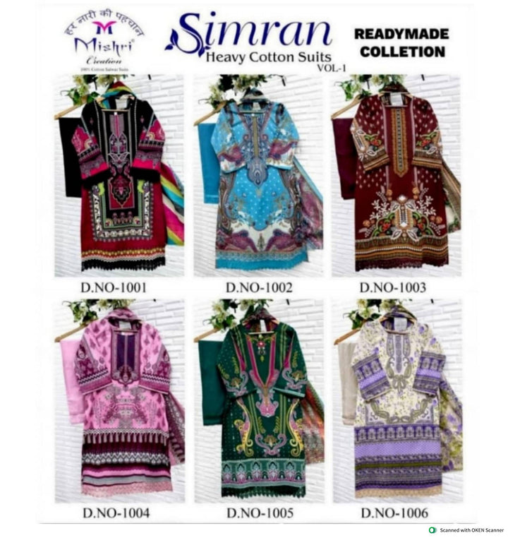 Simran Vol-1 Readymade Pure Cotton