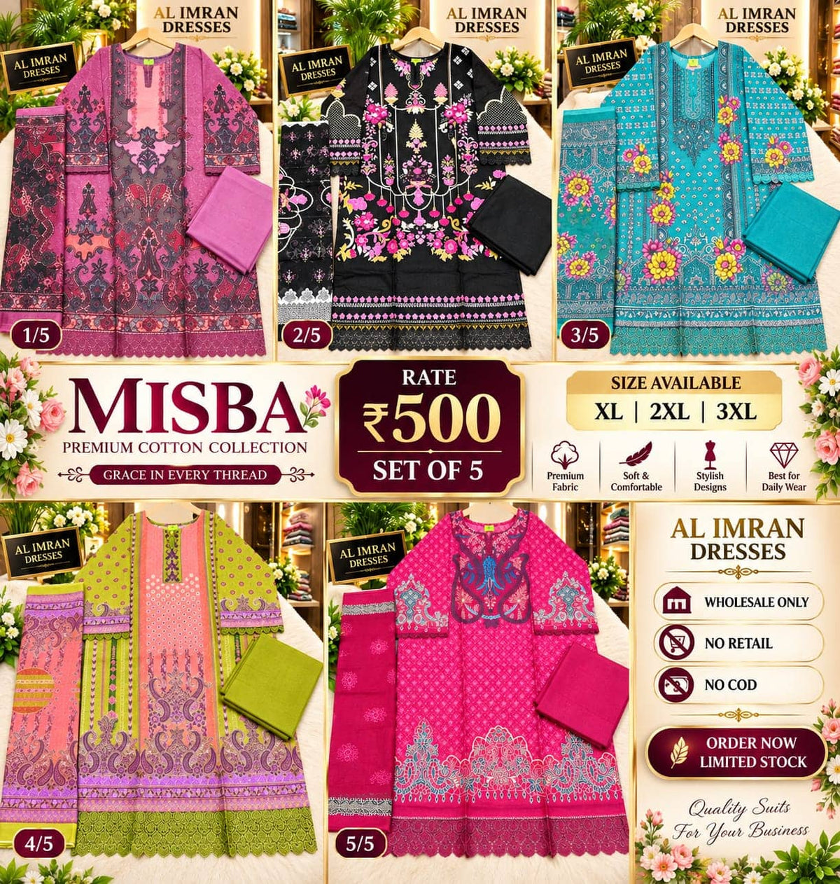 MISBA Premium Cotton Collection Readymade Pure Cotton catalogue