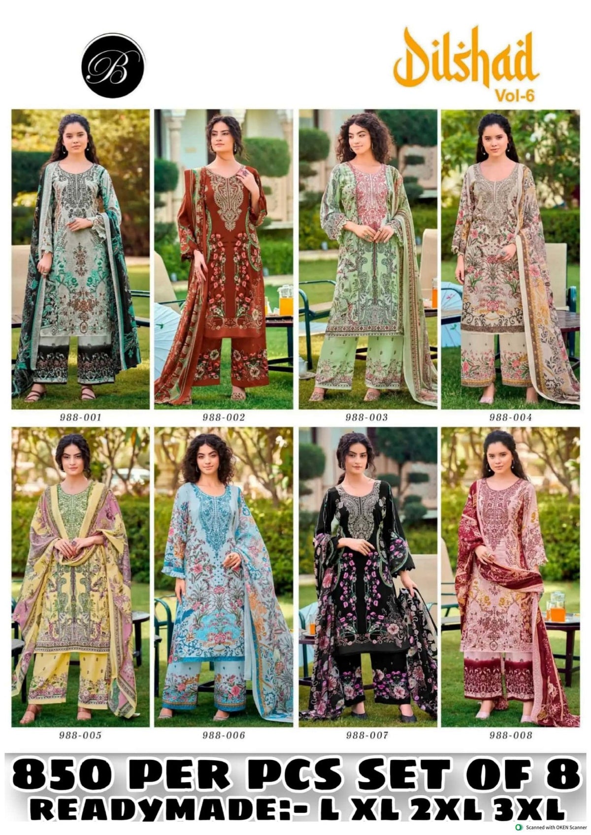 Dilshad Vol.6 Readymade Pure Cotton catalogue