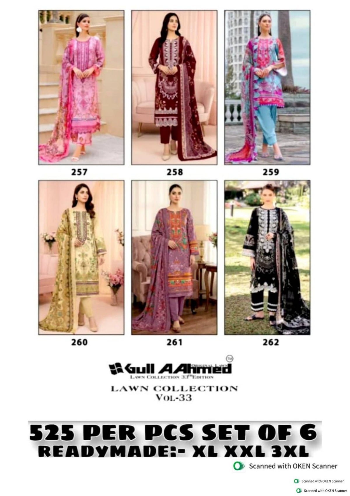 Gul Ahmed Lawn Collection Vol.33 Readymade Pure Cotton catalogue
