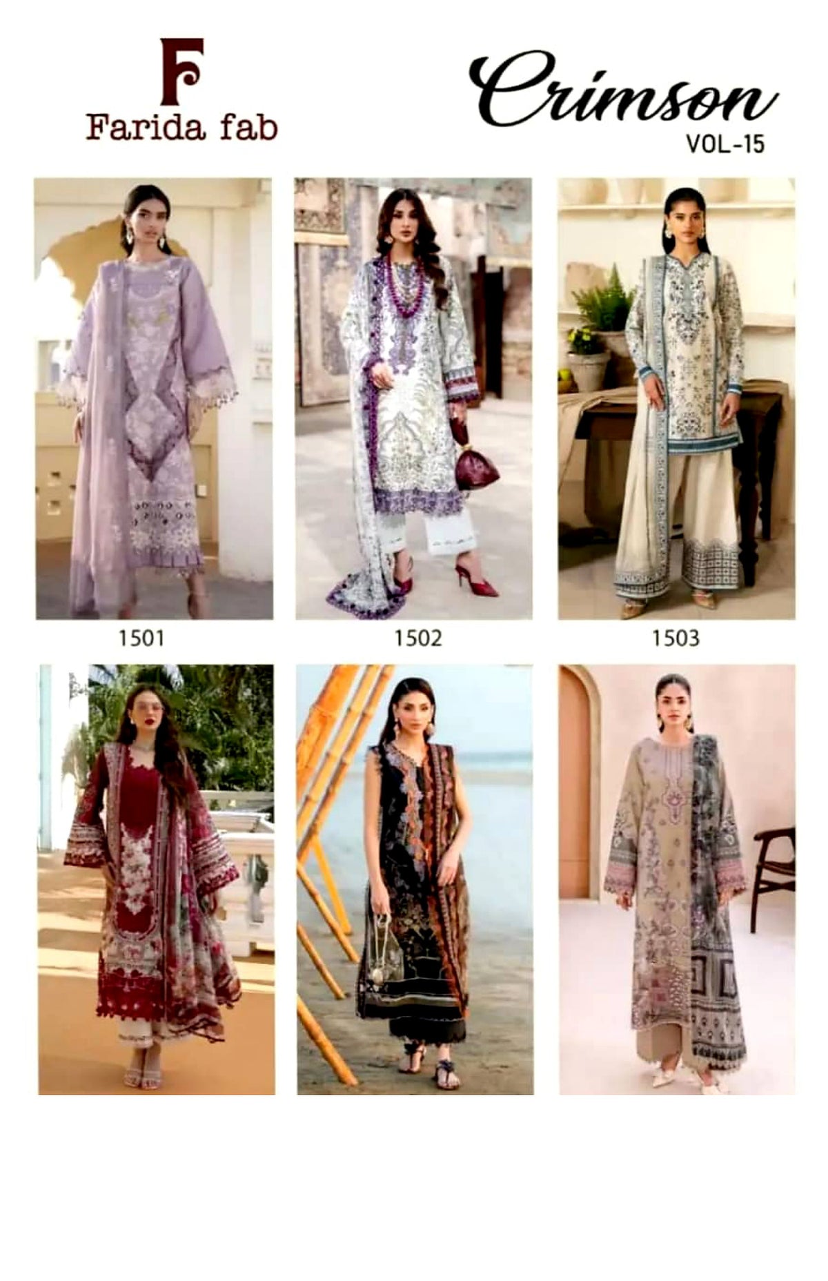 Crimson Vol.15 by Farida Fab Readymade Pure Cotton catalogue