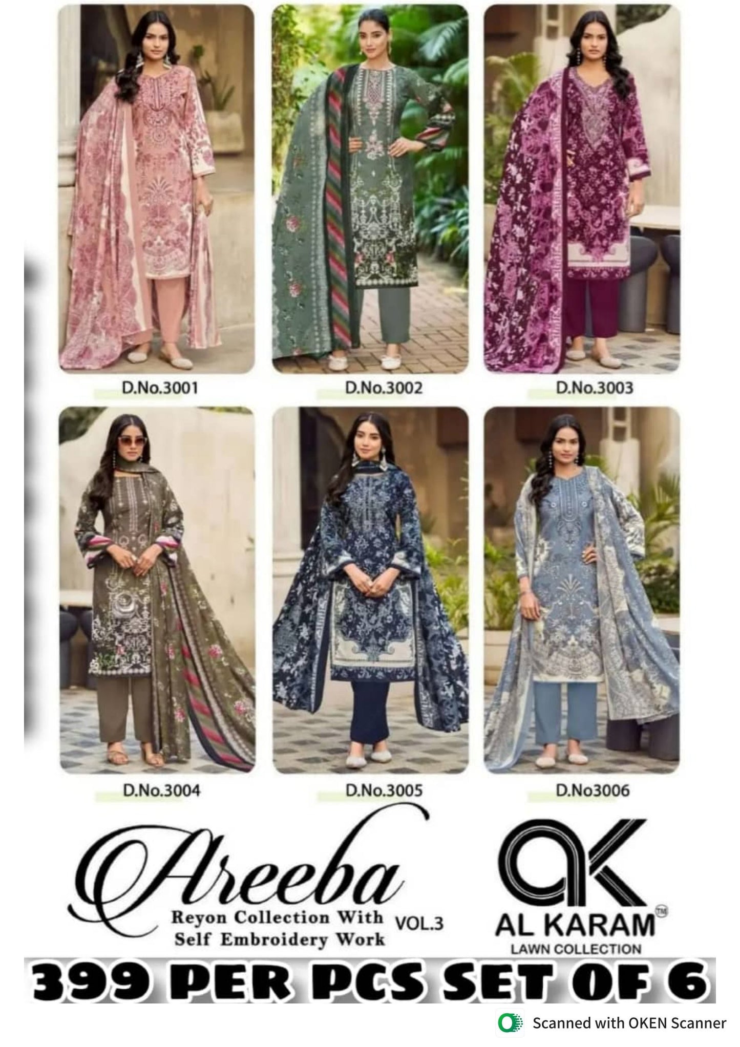 ALKARAM AREEBA VOL 3 PAKISTANI RAYON KURTI