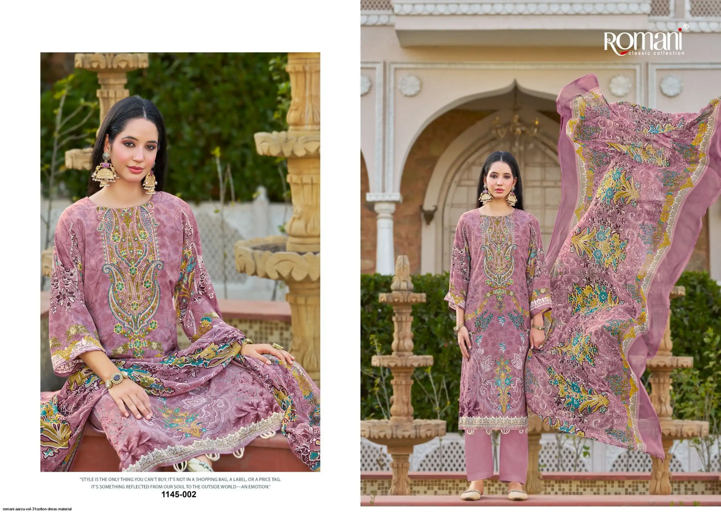 ROMANI AARZU VOL 31COTTON DRESS MATERIAL