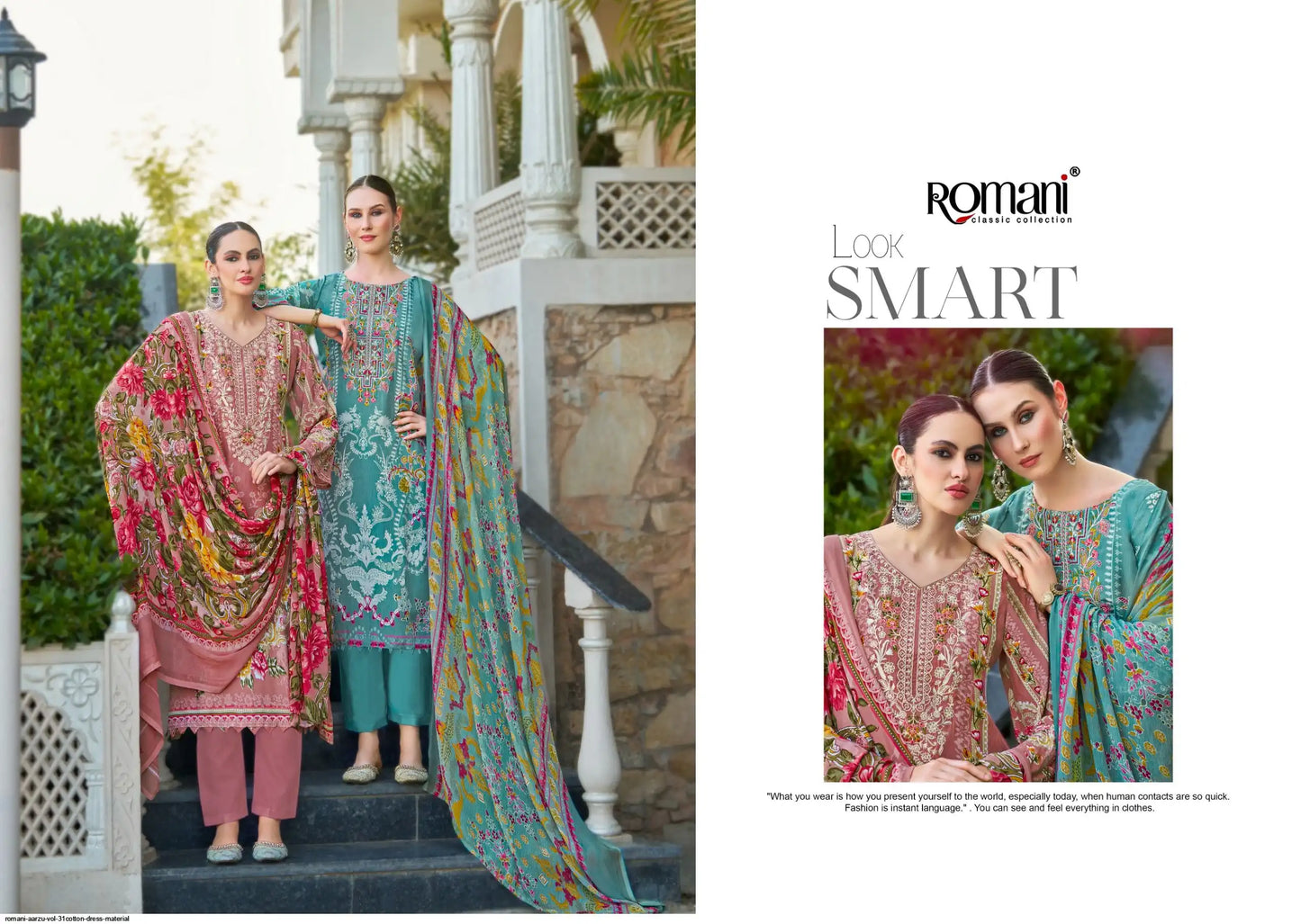 ROMANI AARZU VOL 31COTTON DRESS MATERIAL