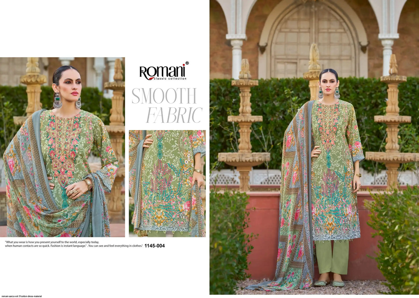 ROMANI AARZU VOL 31COTTON DRESS MATERIAL