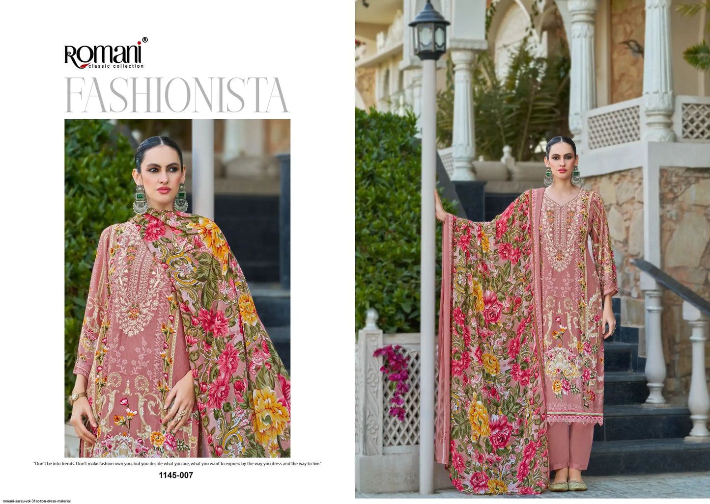 ROMANI AARZU VOL 31COTTON DRESS MATERIAL