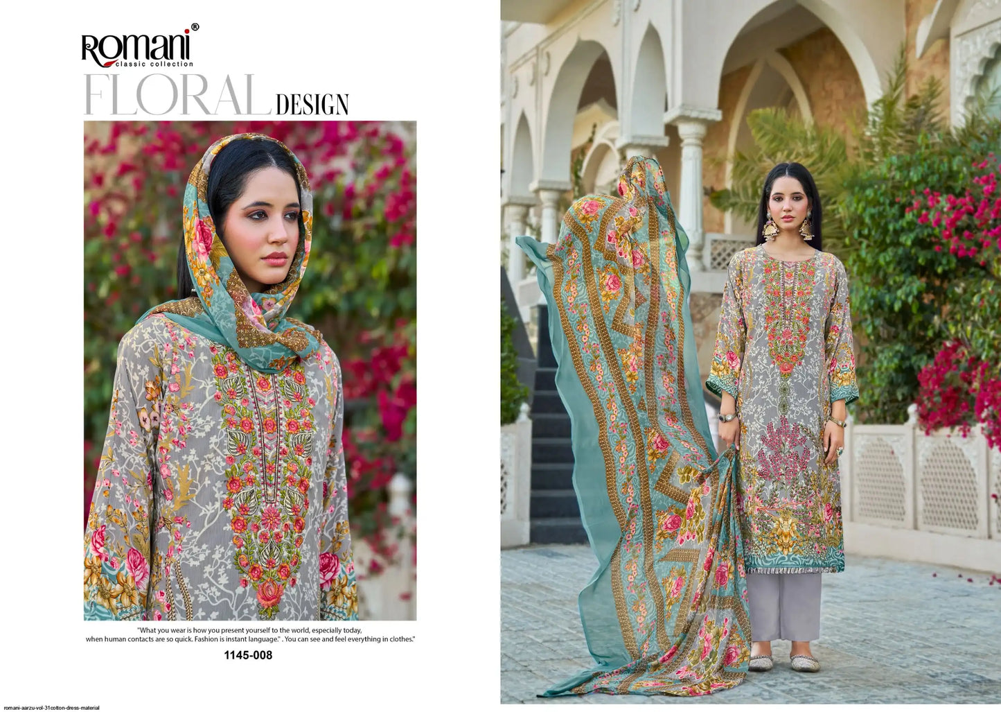 ROMANI AARZU VOL 31COTTON DRESS MATERIAL