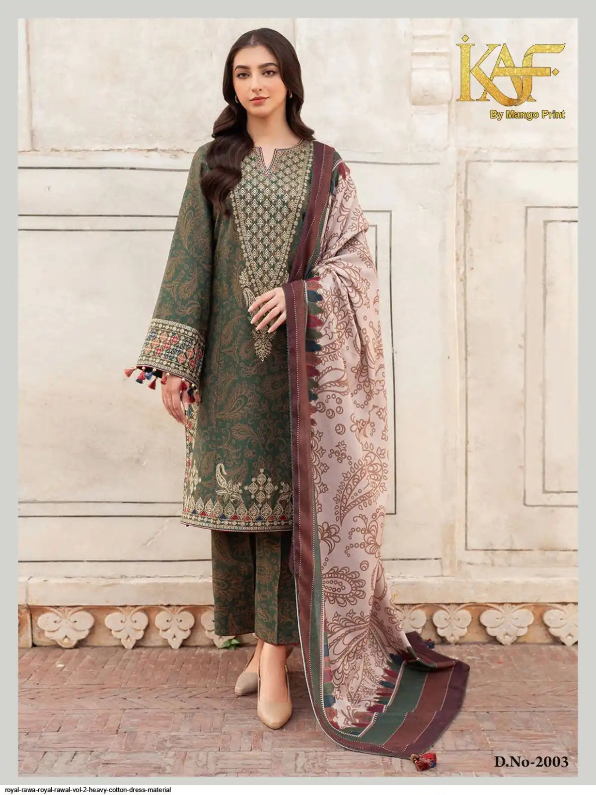 KAF ROYAL RAWA ROYAL RAWAL VOL 2 HEAVY COTTON DRESS MATERIAL