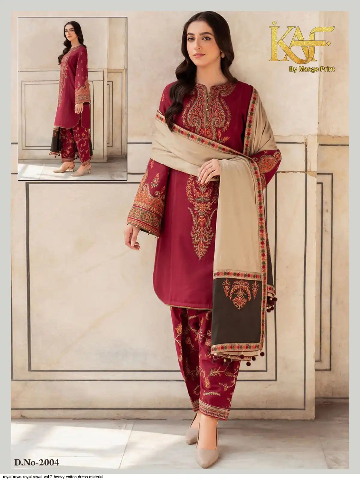 KAF ROYAL RAWA ROYAL RAWAL VOL 2 HEAVY COTTON DRESS MATERIAL