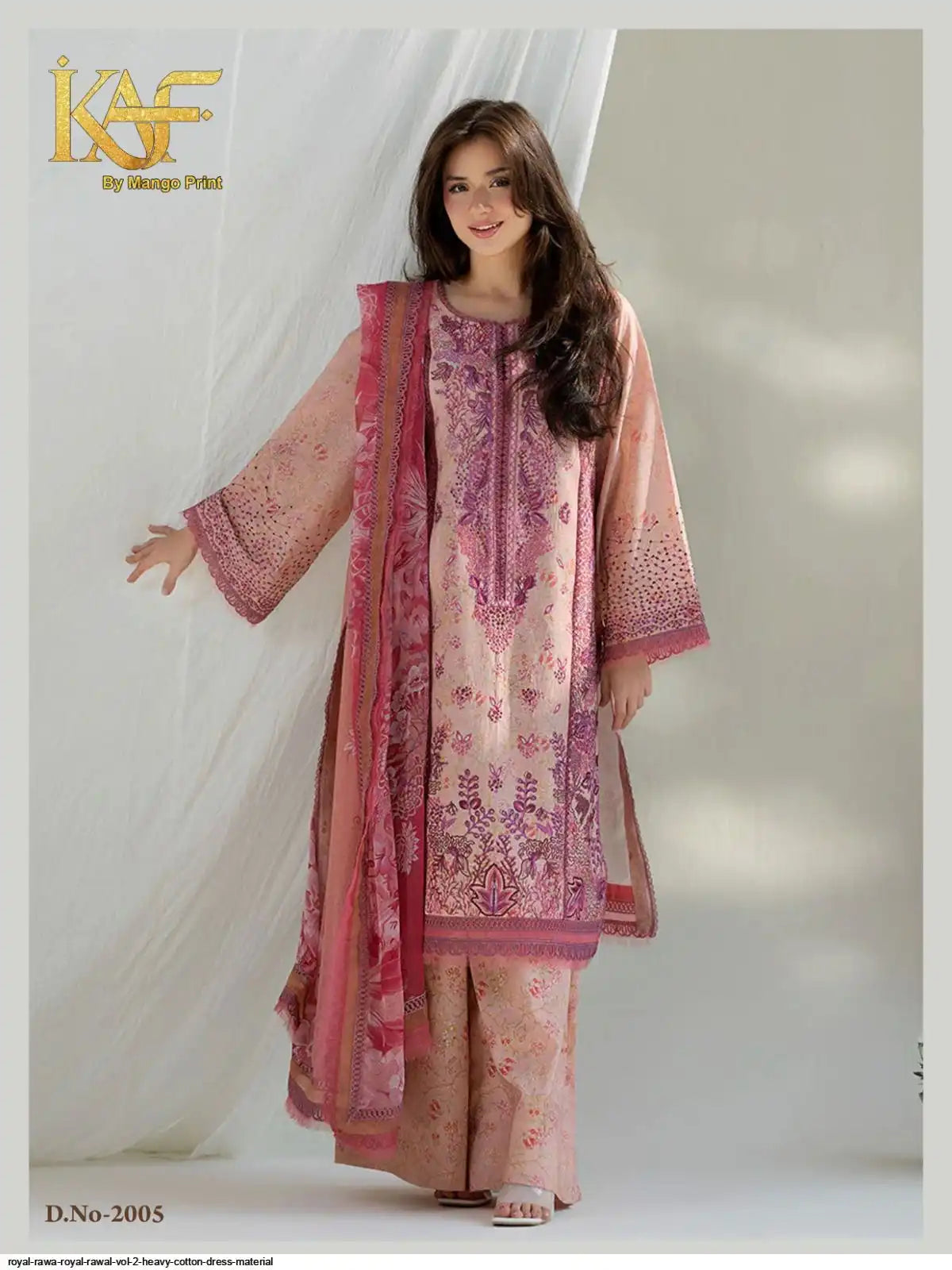 KAF ROYAL RAWA ROYAL RAWAL VOL 2 HEAVY COTTON DRESS MATERIAL