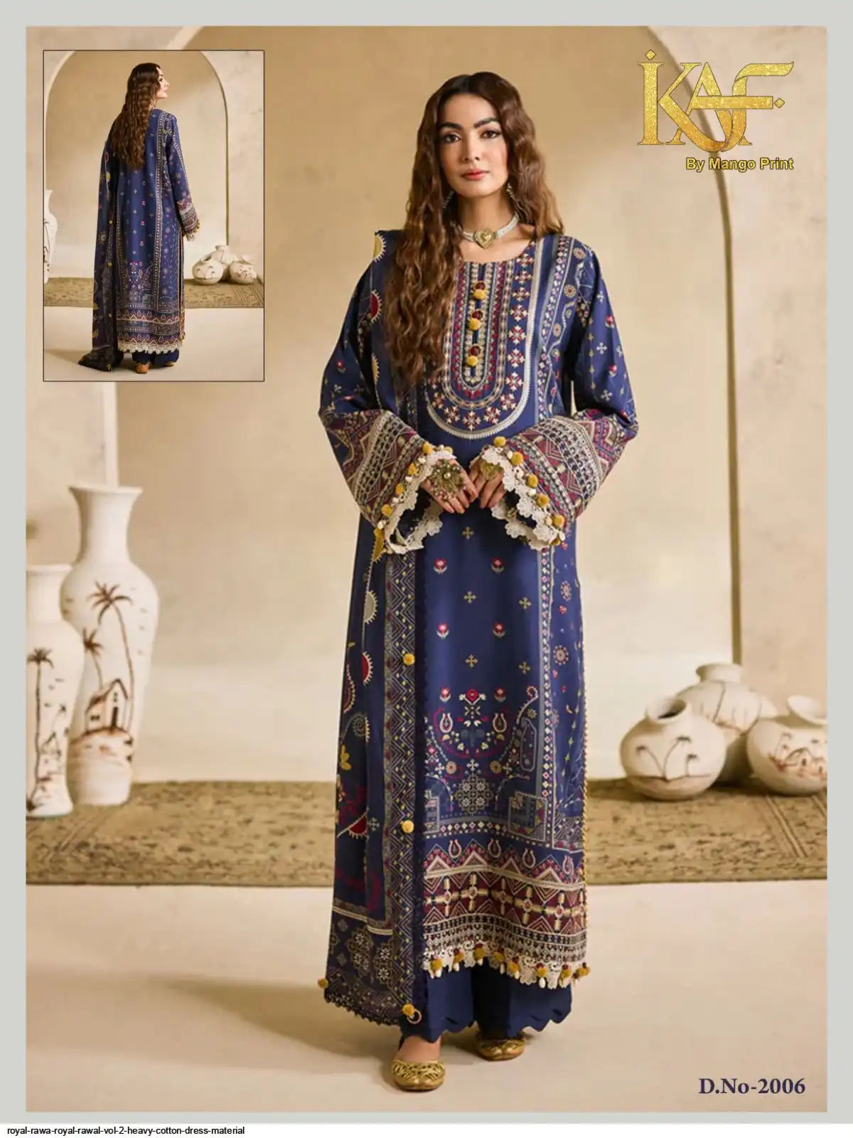 KAF ROYAL RAWA ROYAL RAWAL VOL 2 HEAVY COTTON DRESS MATERIAL