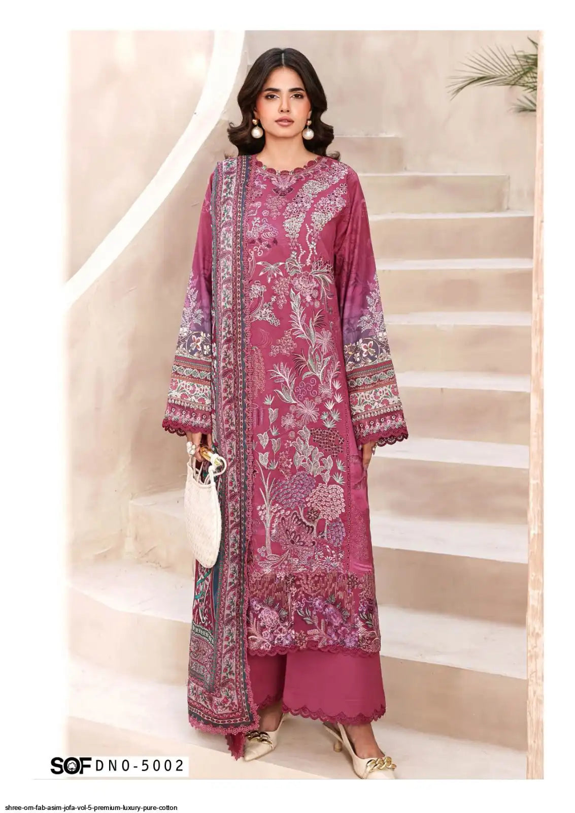 SHREE OM FAB ASIM JOFA VOL 5 PREMIUM LUXURY PURE COTTON DRESS MATERIAL