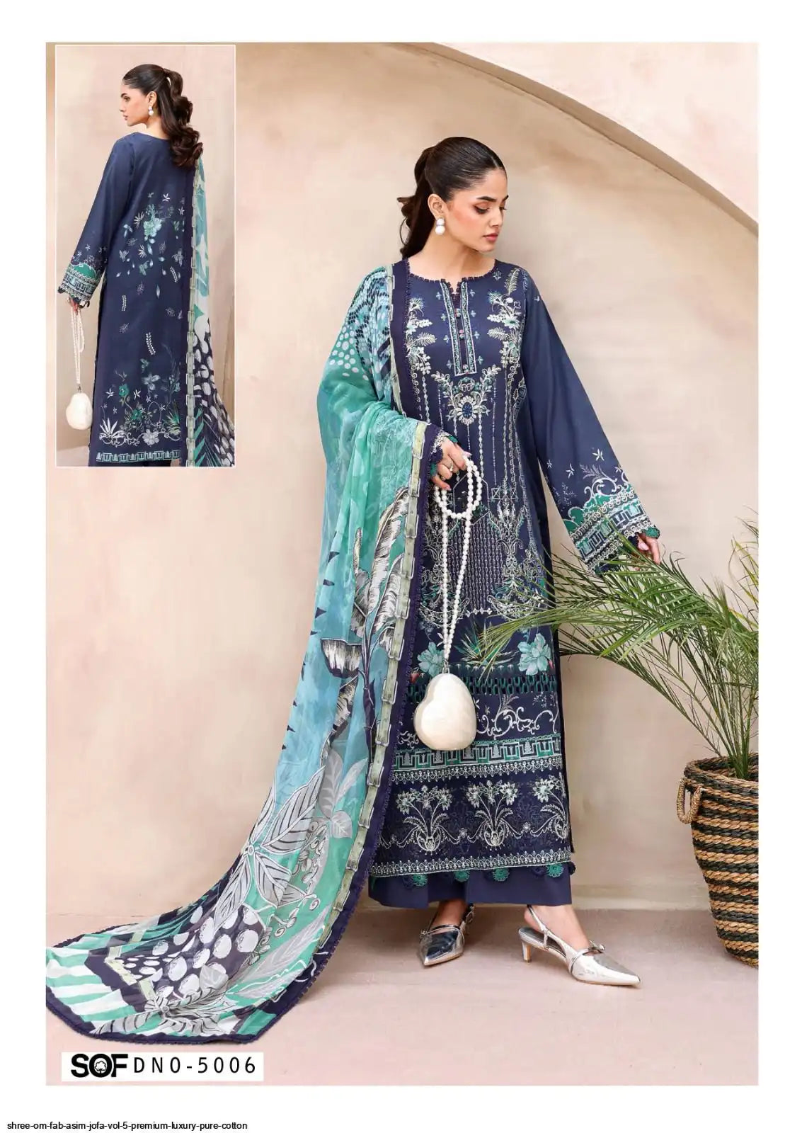 SHREE OM FAB ASIM JOFA VOL 5 PREMIUM LUXURY PURE COTTON DRESS MATERIAL