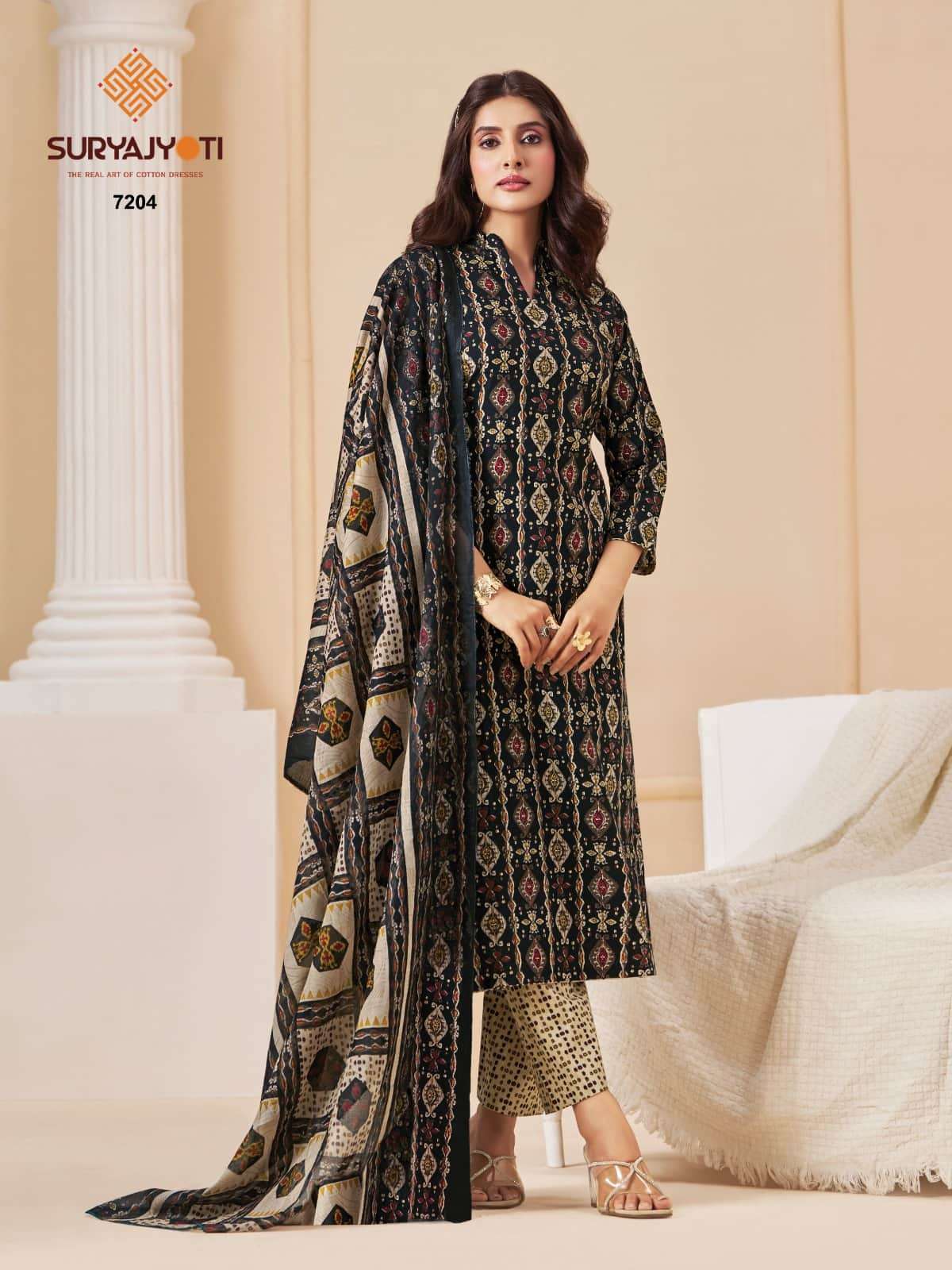 SURYAJYOTI TRENDY COTTON VOL 72 TOP BOTTOM DUPATTA ALL COTTON