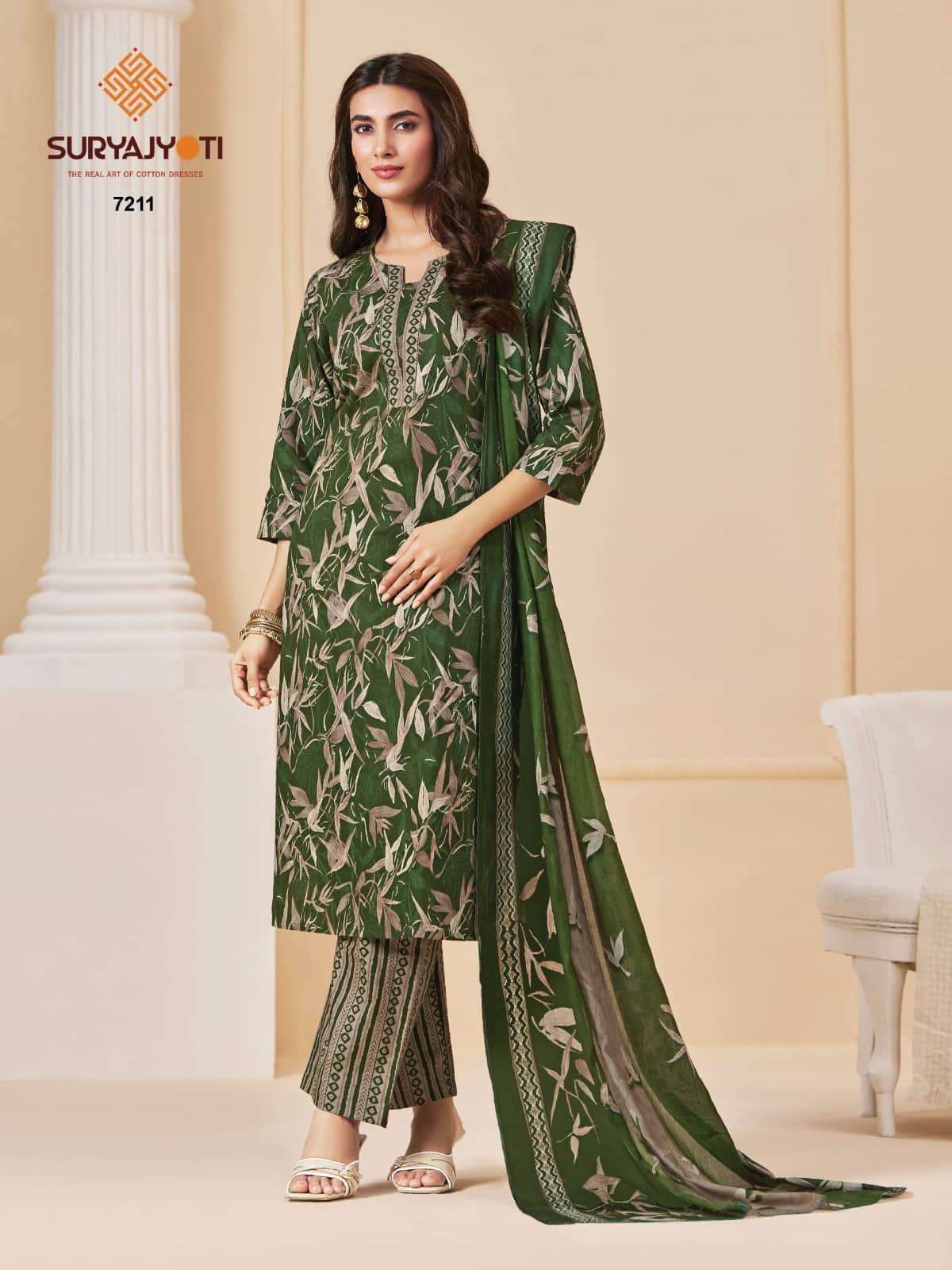 SURYAJYOTI TRENDY COTTON VOL 72 TOP BOTTOM DUPATTA ALL COTTON