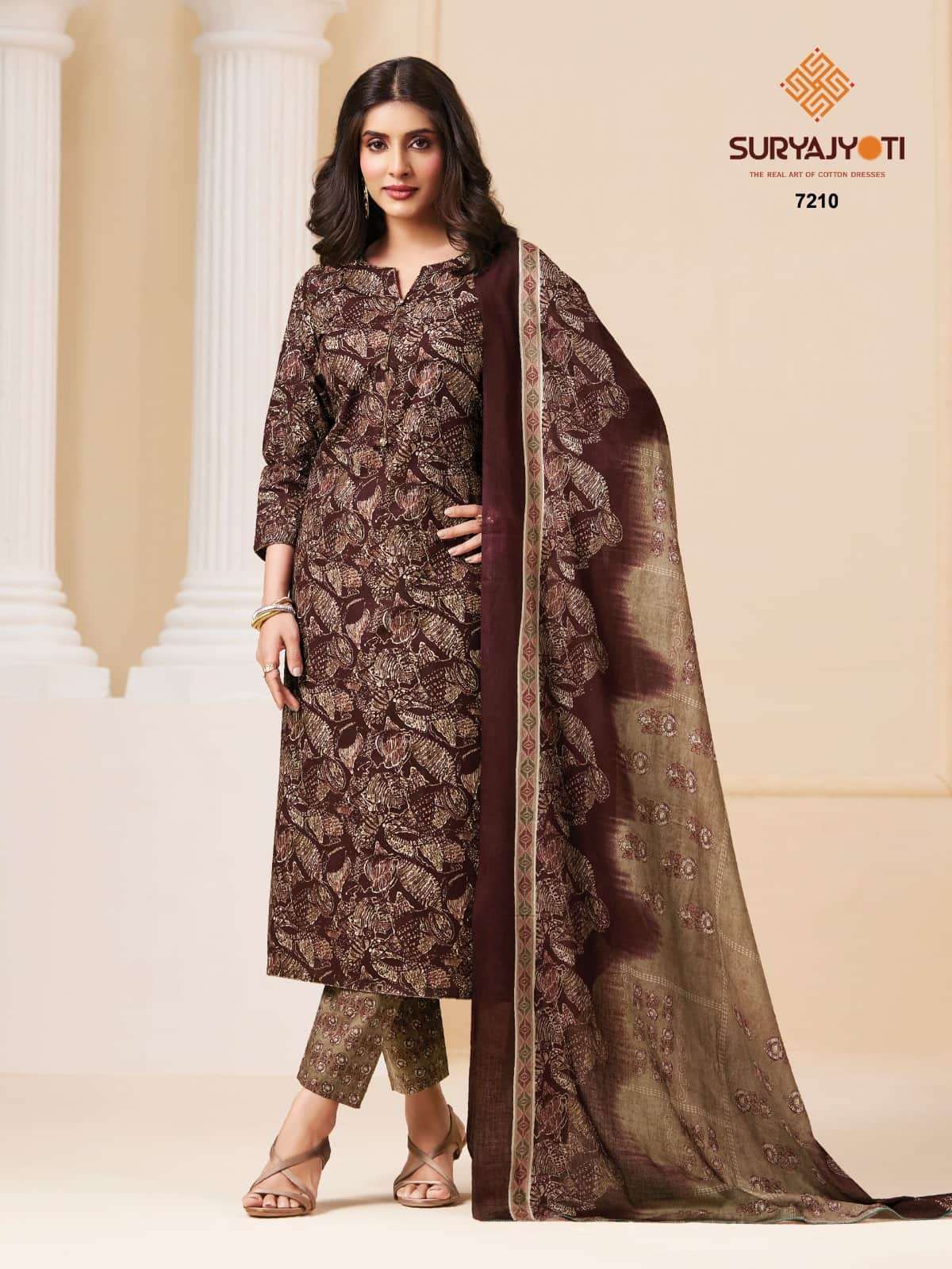 SURYAJYOTI TRENDY COTTON VOL 72 TOP BOTTOM DUPATTA ALL COTTON