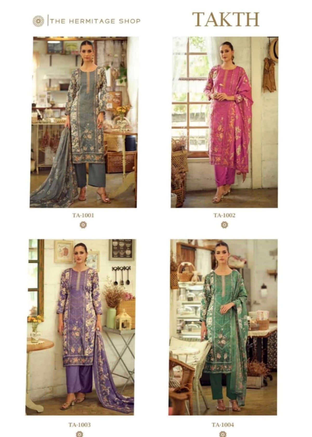 Takht Pure Cotton 4 Pcs Set
