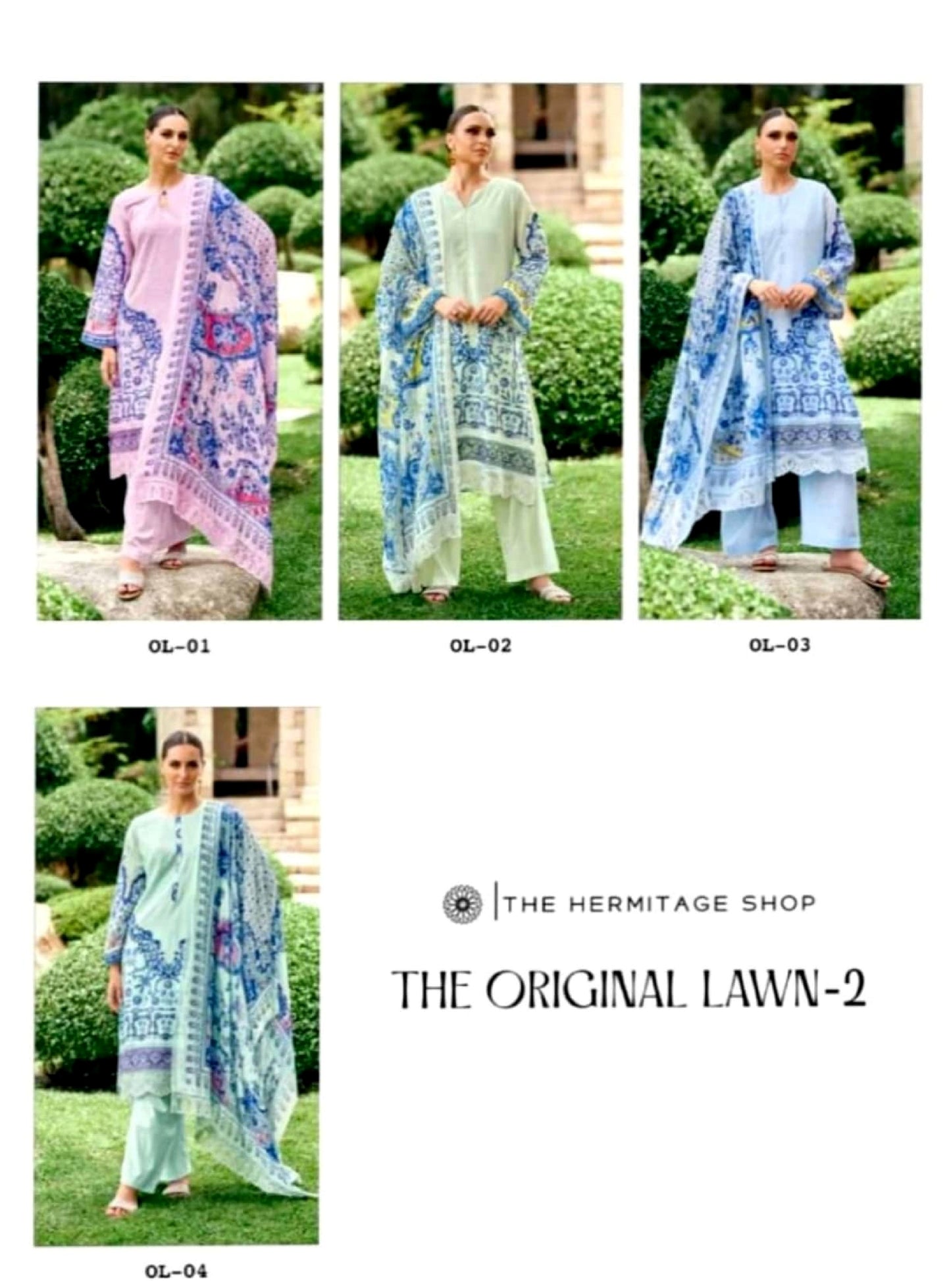The Original Lawn-2 Pure Cotton 4 Pcs Set