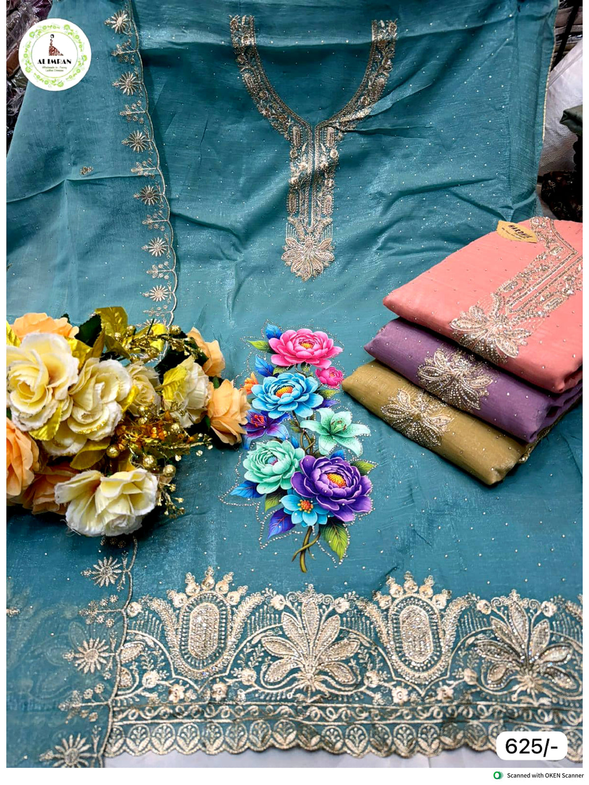 Star Georgette Work Suit