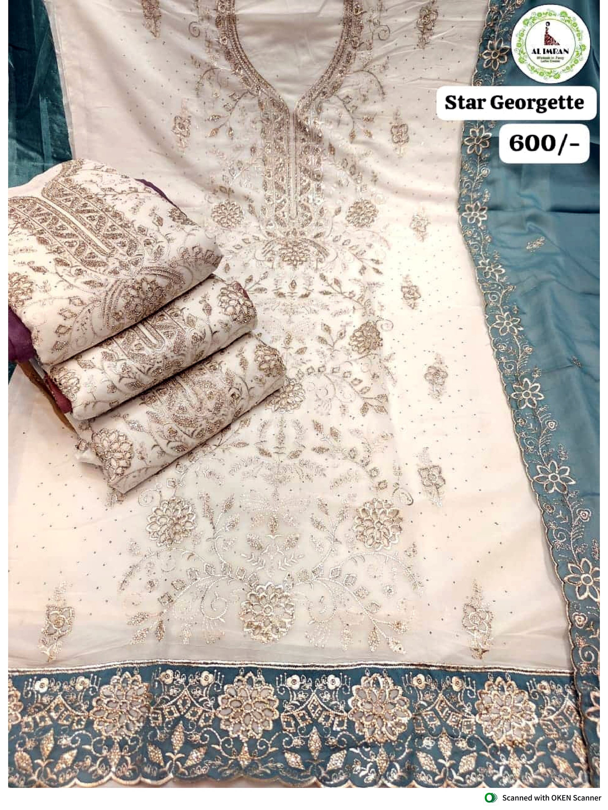 Star Georgette Work Suit