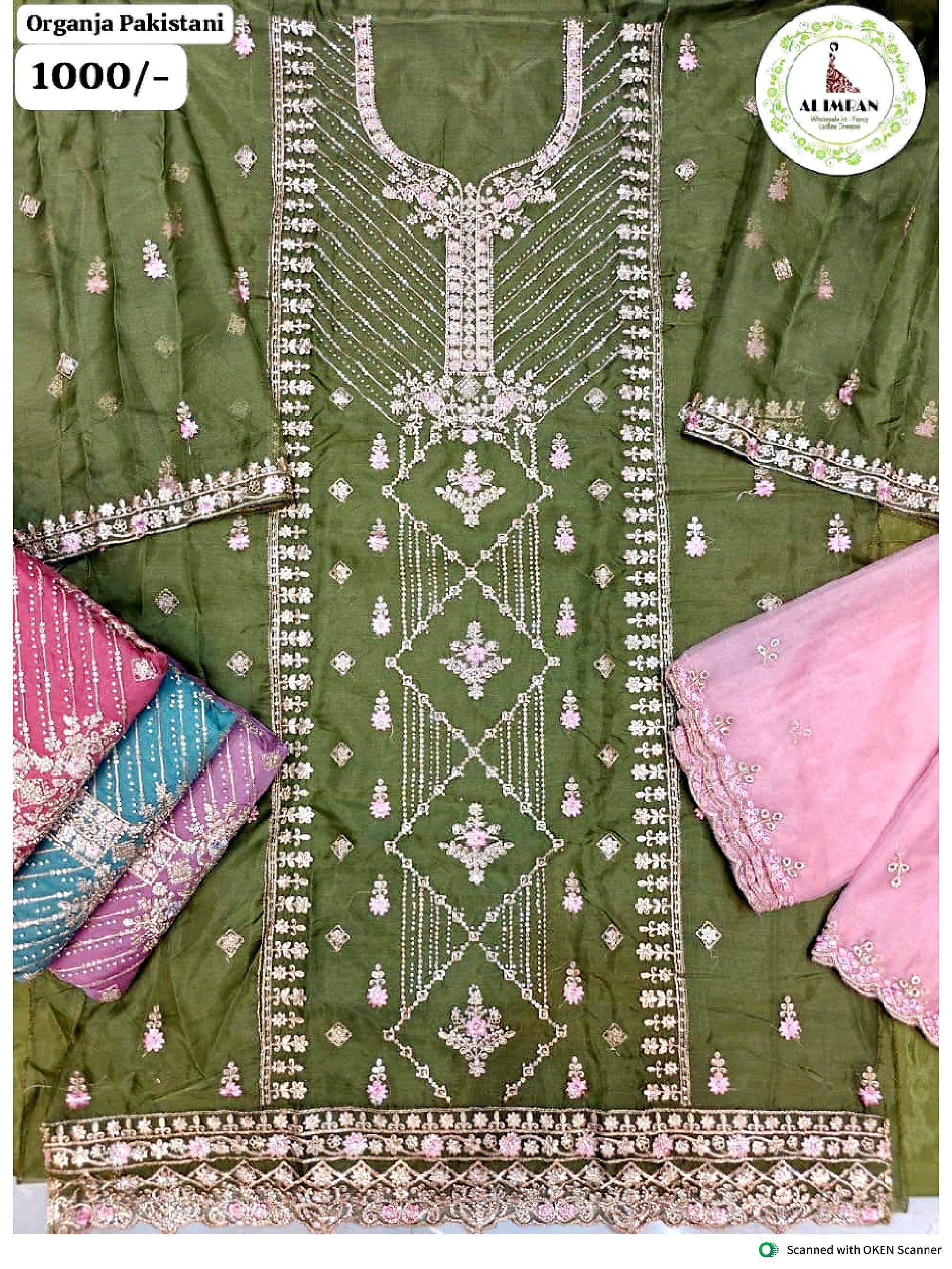 Organza Pakistani Work Suit