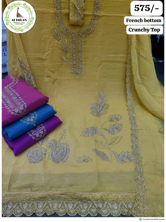 French Bottom Crunchy Top Work Suit