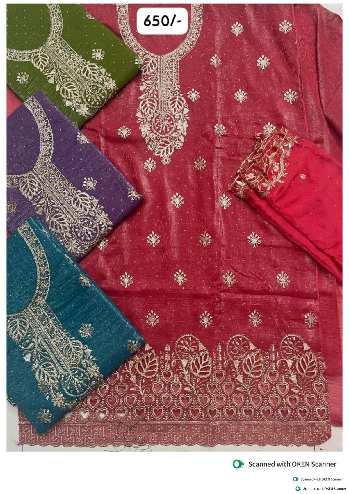 Embroidered Work Suit 13