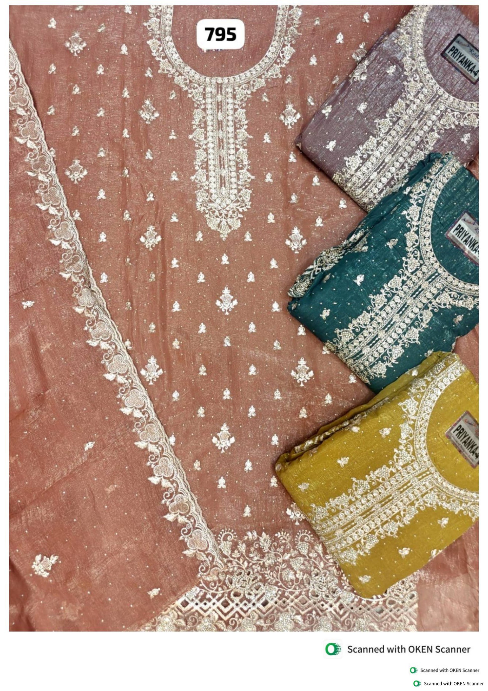 Embroidered Work Suit 19